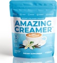 Superfoods Company Amazing Creamer with Collagen - Keto Creamer-Hyaluronic Acid &amp; MCT Oil - Brain Boost &amp; Curbs Cravings - Supports Healthy Skin & Hair - Diet-Friendly [30 Servings] [Vanilla]