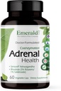 EMERALD LABS Adrenal Health - Stress Relief, Energy Support &amp; Restorative Sleep with Sensoril Ashwagandha, B Vitamins, Rhodiola &amp; More* - Gluten-Free - 60 Vegetable Capsules (30-Day Supply)
