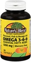 La naturaleza Blend Omega-3-6-9 1200mg Softgels 60 Ct
