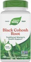 Manera de Cohosh Negro, Apoyo Tradicional para la Salud de las Mujeres*, 540 mg por Servir, Proyecto No-GMO Verificado, 180 cápsulas