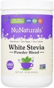 NuNaturals White Stevia Powder Blend, Sustituto de Azúcar de base vegetal, Cero Calorie Sweetener, 12 oz