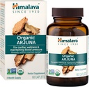 Himalaya Organic Arjuna, 60 Day Supply - Herbal Supplement Supporting Heart Health and Normal Blood Pressure - USDA Organic, Vegan, Non-GMO, Gluten Free, 700 mg, 60 Caplets