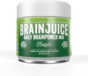 BrainJuice Nootropics Brain Support Suplemento, Gluten Free Powder for Energy and Focus, Drink Mix with L Theanine, Alpha GPC, Vitamin B, Organic Green Tea Extract Caffeine, Classic, 15 Servings