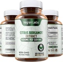 Laboratorios Veganos Citrus Bergamot Extracto 1500MG- 180 Vegan Capsules- 25:1 Citrus Bergamia Extract- Supports Global Health and Antioxidant Protection- Gluten Free, Non-GMO