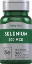Piping Rock Selenium 200mcg  250 Tablets ← Vegetarian, Non-GMO, " Gluten Free Suppleemnt