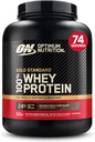 Optimum Nutrition Gold Standard 100% Whey Protein Powder, Double Rich Chocolate, 5 libras (Packaging May Vary)
