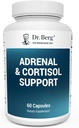 Dr. Berg Adrenal " Cortisol Capsules - Suplemento Adrenal " Gerente de Cortisol - Mood, Focus, Relax and Stress Support - Suplementos adrenales con extractos de Ashwagandha - 60 cápsulas