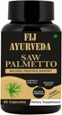 Saw Palmetto Extract Capsules for Men &amp; Women 500mg 60 Veg Capsules, Natural Hair Growth for Men &amp; Women - (Pack of 1)