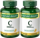 Bounty Vitamina C, 1000mg, apoya la salud inmune, 100 caplets (Pack of 2)