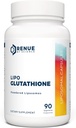 Renue By Science Glutathione ← High Strength Glutathione Suplemento Silencio 90 Liposomal Glutathione Capsules - 130mg Glutathione per Serving ← No-GMO Silencio hecho en Estados Unidos " Tested