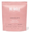 Be Well by Kelly Chocolate Grass-Fed Beef Protein Powder, 24G de Protein &amp; 1G Net Carbs (3 Ingredientes, 30 Servings) 9 Aminoácidos + 3 BCAAs No Soy, No Dairy, Stevia-Free, No Sugar Añadido 1,87lb 849g