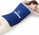 Extra Large Reusable Gel Ice Pack for Injuries (23"x15") ← Gran paquete de hielo para el alivio de dolor de espalda, recuperación de cirugías post, paquete frío flexible para el dolor de espalda inferior