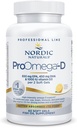 Naturales nórdicos ProOmega-D, Sabor de limón - 60 Gels blandos - 1280 mg Omega-3 + 1000 UI D3 - Aceite de pescado de alta potencia - EPA & DHA - Cerebro, Ojo, Corazón, &amp; Salud Inmune - No GMO - 30 Servimientos