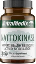NutraMedix Nattokinase Suplemento - Nattokinase 2000 FU por Serving - Formulado para apoyar la salud cardíaca y la circulación saludable - Gluten + libre de lácteos (60 cápsulas)