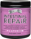 Barlean's Intestinal Repair Gut Health Powder con 16 Suplementos Digestivos, L-Glutamine, Marshmallow y Licorice Root, Aloe Vera, y Fiber Mixed Berry Flavor, 6.35 oz