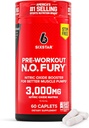 Suplementos de óxido nítrico de seis estrellas para hombres y mujeres, constructor de músculo (60 cuenta) - Nitric Oxide Booster Pills Muscle Pump Pre Workout Suplemento - Sports Nutrition for Muscle Building, Strength & Energy