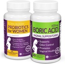 Ahorre 10% en Feminine Wellness Bundle – Boric Acid Suppositories & Vaginal Probiotics for pH Balance < Cuidado íntimo