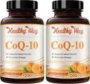 Coenzima Q10 400mg CoQ10 Suplemento - Una vez Daily Coq 10 400mg Powder cápsulas para el antioxidante y el apoyo energético del corazón saludable - Absorción rápida no GMO Ubiquinone Q10 Coenzyme (200 Servings)