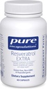 Encapsulaciones puras Resveratrol EXTRA - 100 mg Trans-Resveratrol - Para Función Celular y Cardiovascular Saludable* - Suplemento de Antioxidantes - Sin Gluten - 60 cápsulas
