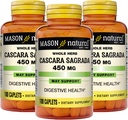 Masón Natural Cascara Sagrada 450 mg, Suplemento Herbal para el Soporte de Función Digestiva Normal, 100 Caplets (Pack of 3)