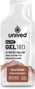 Elite Unived Gel 180-2:1 Ratio of Simple & Complex Carbs with Beta Alanine & Essential Electrolytes - for Endurance Athletes Runners & Cyclists -180kcal - Cocoa Sea Salt - 50mg Caffeine - Pack de 6