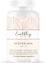 Earthley Wellness, Oyster-Min Capsules, Natural Zinc " Mineral Supplement, Promotes Energy " Mood, Rich in Antioxidants " Amino Acids, 100% Puro " Bioavailable (60 cápsulas)