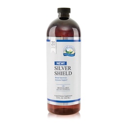 Sunshine Silver Shield Liquid, 32 Fl Oz ← Colloidal Silver Liquid con Aqua Sol Technology Proporciona soporte y protección inmune