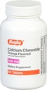 Rugby 500mg Calcium Chewable Tablets - Suplemento dietético - Orange Flavored - 60 Cuenta (1 Pack)