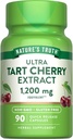 La verdad de la naturaleza Tart Cherry Extract Capsules Silencio 1200 mg Silencioso 90 Conde ← No GMO &amp; Gluten Suplemento gratuito