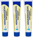 Hemorrhoidal Pain Relief Ointment 2 oz (56g) Por Tube Hemorrhoid Treatment for Fast Acting Itch, Swelling, and Maximum Strength Pain Relief (3 Pack)