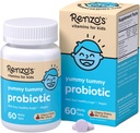Probióticos de Renzo, Probióticos Dissolvables para la Salud Digestiva & Apoyo Inmunitario, 60 Tapas de Melty con sabor a cereza