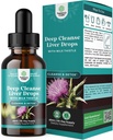 Deep Liver Cleanse, Detox &amp; Repair with Milk Thistle Liquid Drops - Liver Detox Liquid Artichoke Extract with Dandelion Leaf, Ginger & Turmeric Curcumin for Immunity & Daily Cleanse -60 ml Bottle