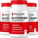 NutraRize (3 Pack) Glynovax Pills, Glynovax Glycogen Support Formula, All Natural Supplement to Maintain Healthy Stable Levels, Official Glyno Vax Reviews (180 cápsulas)