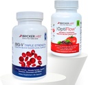Bricker Labs Balance & Flow Duo: Blood Flow and Sugar Support: Big V Triple Strength Vanadyl Sulfate and OptiFlow Blood Flow Suplemento