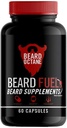 Beard Octane Beard Fuel - Crecimiento de la barba Complejo de vitaminas con biotina, vitamina A, vitamina C - suministro de 30 días - saludable, fuerte, más rápido, crecimiento de la barba gruesa - hecho en los EE.UU.