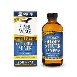 Natural Path Alas de Plata Colloidal Plata Líquida - Soporte mejorado - 250ppm (1250mcg) - 8oz