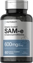 Horbäach SAM-e Suplemento 600mg tención 60 Tablets Vegetarian ← S-Adenosyl Methionine ← Non-GMO &amp; Gluten Free