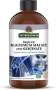 Magnesium Glycinate &amp; Magnesium Malate Liquid - 16 Oz Magnesium Concentrate - Vegan &amp; Gluten-Free - Bono, músculo y soporte cardiovascular - Adecuado para todos