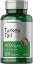 Horbäach Turquía Tail Mushroom Capsules Silencio 1200mg Silencio 120 Conde ← No GMO y Gluten Free Extract