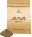 PURE ORIGINAL INGREDIENTES Banaba Leaf Powder (8 oz) Siempre Puro, No Fillers o Aditivos, No GMO