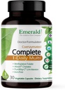 EMERALD LABS Complete 1-Daily Multi - Complete Multivitamin for Men &amp; Women with Vitamin C, Methylated Folate, Whole-Food Blend &amp; More for Immune Support, Bone Health > Más* - 30 cápsulas vegetales