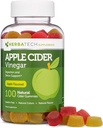 Manzana Vinagre Gummies (Keto Friendly) con Madre (100 Gummies, Botella Extra Grande) para la Digestión y Detox, mejorado con Ginger Dry Extract (Chewable, Made in The USA, Gluten Free)