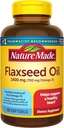 Nature Made Extra Strength Flaxseed Oil 1400 mg, Fish Free Omega 3 Suplemento, Dietary Supplement for Heart Health Support, 100 Softgels, 100 Day Supply