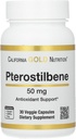 California Gold Nutrition Pterostilbene, 50 mg, 30 cápsulas vegetales