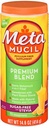 Metamucil Premium Blend Psyllium Fiber Powder libre de azúcar con Stevia Orange - 14.6 oz