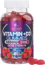 Vitamina D3 Suplemento Gummy 5000 UI (125 mcg) Vitaminas dietéticas D para hombres &amp; mujeres - Hueso, dientes, musculoso y apoyo a la salud inmunitaria, alta potencia VIT D3 La naturaleza no GMO &amp; Gluten Gratis - 120 Gummies
