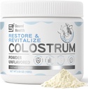 Colostrum Suplemento Polvo para Humanos - Suplemento de Colostrum de Bovino Orgánico para Salud Gut, Crecimiento del Cabello, Apoyo Inmunitario - Desarrollado (50 Servimientos)