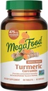 Suplemento de la Curcumina del Cuerpo de MegaFood - Suplemento Turmérico con Pepper Negro & Vitamina C - 475 mg Curcuminoides Por Servir - Antioxidante &amp; Apoyo Inmunitario - Vegan - 90 Tabletas, 45 Serviciones