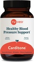 Carditone ruda - Suplemento Natural de Salud del Corazón para Mujeres &amp; Hombres, Fórmula BP, Holistic Heart Support con Rauwolfia, Arjuna, Calcio y Magnesio - 30 Caplets Vegetarian (Pack of 1)
