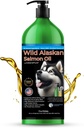 Salvaje Aceite de Salmón de Alaska para Perros y Gatos por Islandia Puro Ø 1,043 mg de Omega-3 por Teaspoon ANTE Salmon Oil " Pollock Blend ANTE BPA-Free Brushed Aluminum Epoxy Coated Bottle with Pump - 17 oz